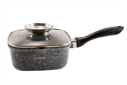 Ковш с антиприкарным покрытием 2л квадратный гранит индукция 0718F-SN Ковш с антиприкарным покрытием 2л квадратный гранит индукция 0718F-SN