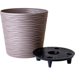 Горщик для квітів Ф`южн  30см низький капучино