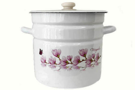 Каструля емальована 12л 1624/2 Магнолія