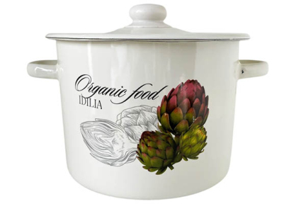 Кастрюля эмалированная 5.5л 1617/2 Артишок Идиллия