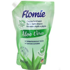 Мыло-крем жидкое Aloe vera 900мл мягкая упаковка