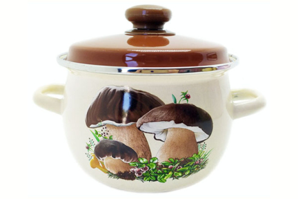 Каструля емальована 2.5л 1911/4 Білий гриб