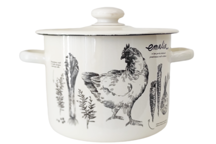 Кастрюля эмалированная 4.5л 1615/2 Rosol