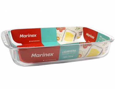 Противень стеклянный прямоугольный 5.0л  Marinex 6538