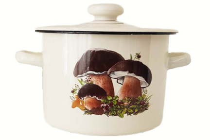 Каструля емальована 3.0л 1612/2 Гриби