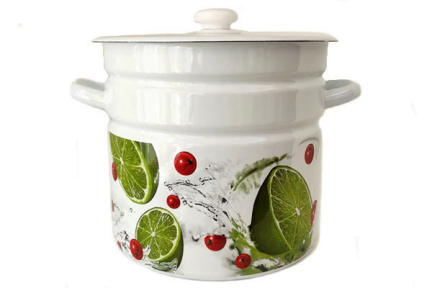 Кастрюля эмалированная 12л 16241/2 Лайм