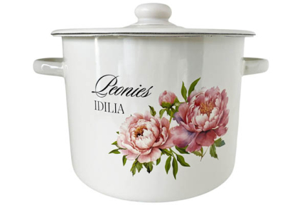 Каструля емальована 5.5л 1617/2 Півонія