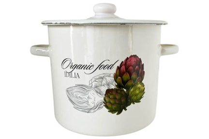 Кастрюля эмалированная 7л 1620/2 Артишок Идиллия