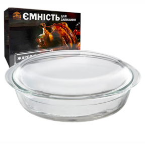 Кастрюля стеклянная 3.5л овальная S T