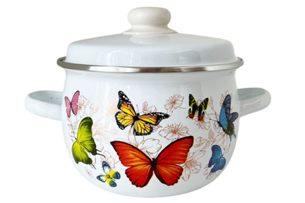 Каструля емальована 3.5л 1913/2 Метелик сферична