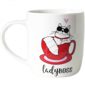Чашка керамічна 360мл Lady Boss в подарунковій упаковці