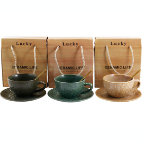 Набор кружка 200мл с блюдцем в подарочной упаковке 25070