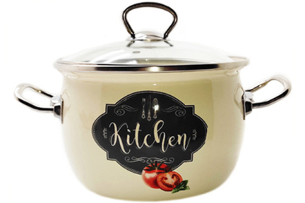 Кастрюля эмалированная 3.5л 81913 Kitchen Tomat