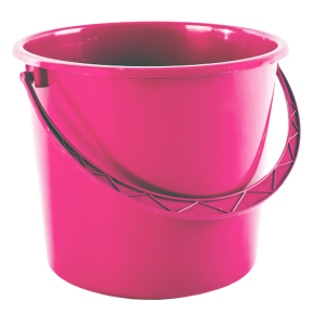 Ведро пластмассовое 8л Эконом розовое