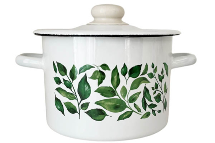 Каструля емальована 3л 1612/2 Фікус