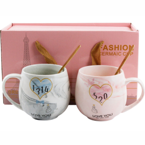 Набор кружек фарфоровых 350мл 2 предмета 209