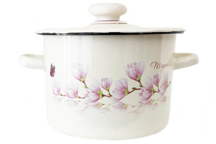 Каструля емальована 3.0л 1612/2 Магнолія
