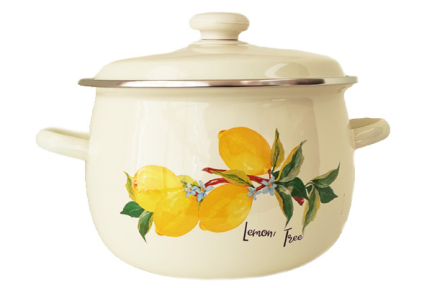 Кастрюля эмалированная 5л 1916/2 Лимонное дерево