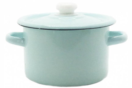 Кастрюля эмалированная 2л 1610/4 Бирюзовая