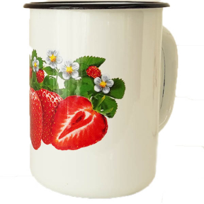Кружка эмалированная 1.5л 0108/2 Клубника