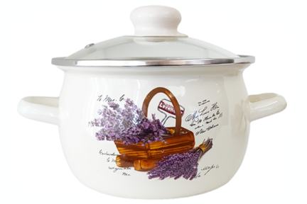 Каструля емальована 2.5л 61911/2 Кошик лаванди