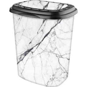 Корзина для белья 45л Белый мрамор Корзина для белья 45л Белый мрамор