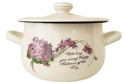 Каструля емальована 2.4л 1711/2 Віола