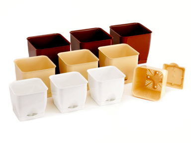 Цветочный горшок пластмассовый 140*140 цветной