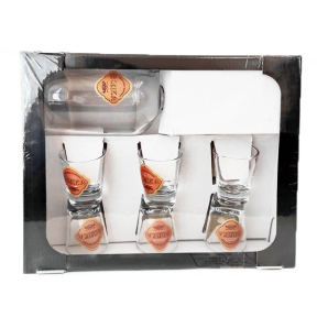 Набір для горілки Графин 0.5л та 6 чарок 50г Золото