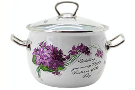 Кастрюля эмалированная 3.5л  81913  Виола