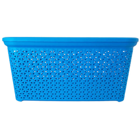 Кошик без кришки з рамкою 50л блакитний К2-439/3