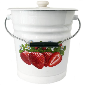 Відро емальоване 12л 1324/2 з піддоном різне