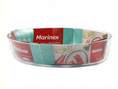Деко скляне овальне 2.4л Marinex 6345