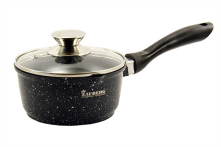 Ковш с антиприкарным покрытием 1.9л Гранит индукция 0718--BL