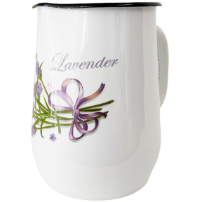 Глечик емальований 2.5л 2311/2  Букет лаванди бузковий