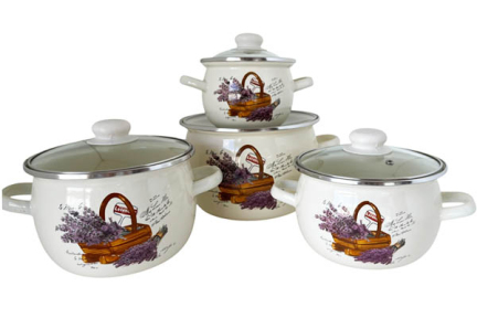 Набор эмалированный 6929 Корзинка лаванды