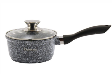 Ковш с антиприкарным покрытием 1.3л Гранит индукция 0716--SN