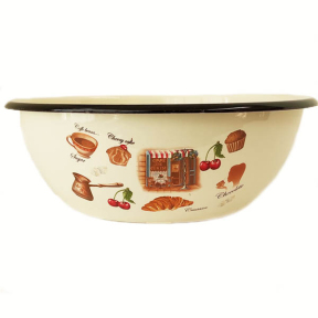 Миска эмалированная 4.0л 0314/2 Кафе