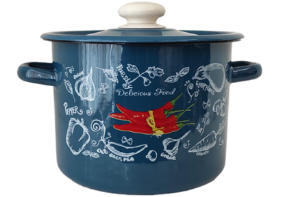 Каструля емальована 4.5л 1615/4 Спайсі аквамарин