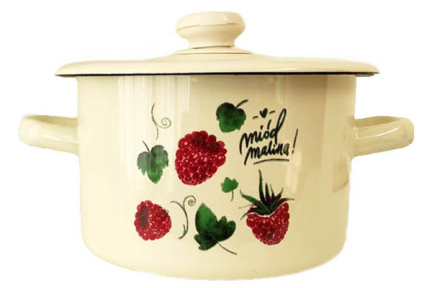 Каструля емальована 2л 1610/2 Ягода малина
