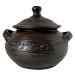 Кашник 2.5л гончарный декор красная глина