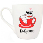 Чашка керамическая 500мл Ledi boss в подарочной упаковке