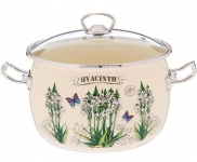 Кастрюля эмалированная 2.5л 81911 Гиацинт