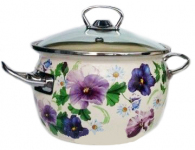 Каструля емальована 5л 81916 Ситець