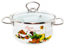 Кастрюля эмалированная 1.5л 83808