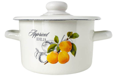 Каструля емальована 2л 1610/2 Абрикос Ідилія