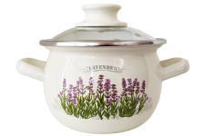 Каструля емальована 1.5л 61908/2 Лаванда сфера