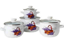 Набір емальований 6929 Корзинка лаванди