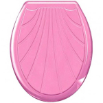 Сидіння унітазу пластмасове Люкс рожеве