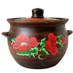 Супник 2.2л дачный Мак красная глина